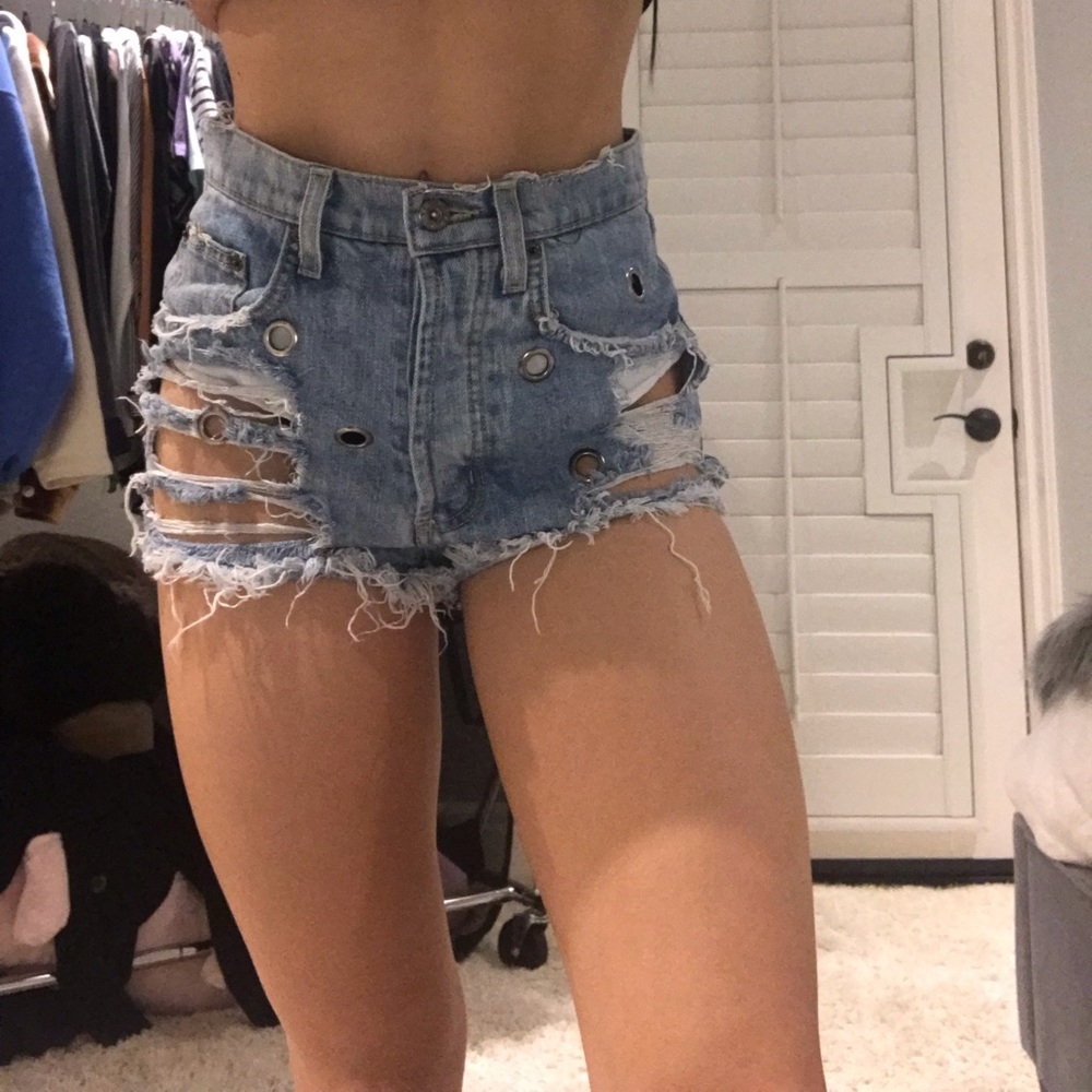 LF Carmar Denim Ripped Shorts